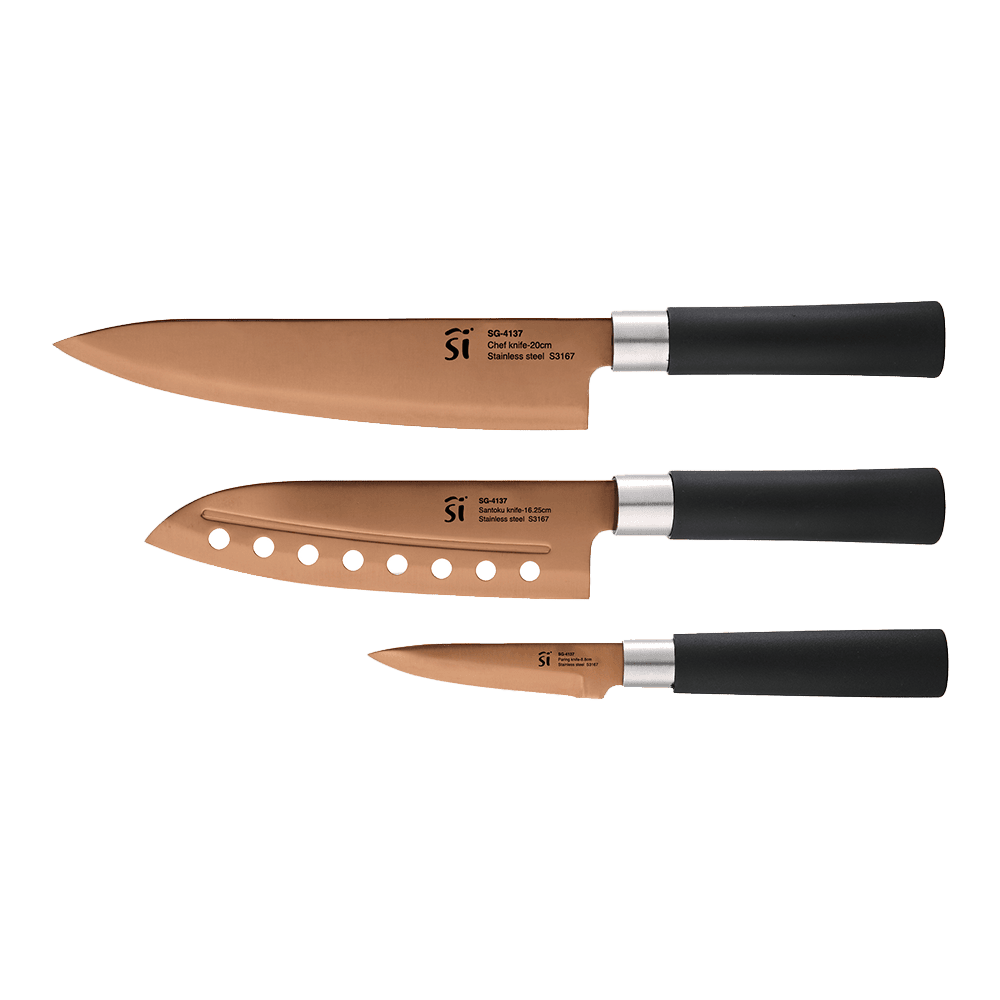 Set de 3 cuchillos Japoneses